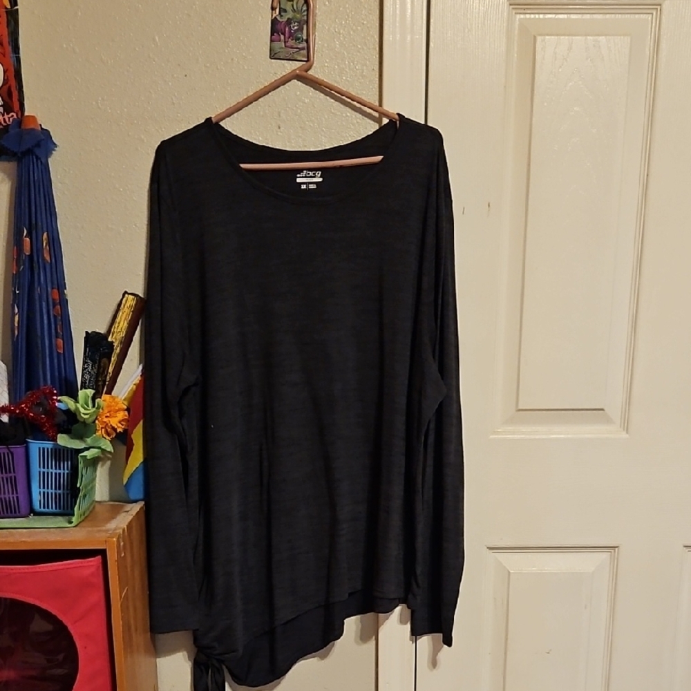 BCG Black Long Sleeve Top